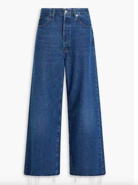 NWT Frame Le Low Baggy Wide Leg Jeans Blindspot Low Slung Size 27
